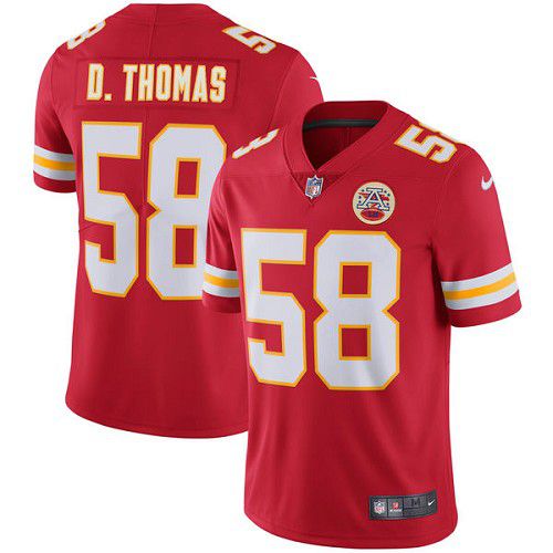 Men Kansas City Chiefs 58 Derrick Thomas Nike Red Limited NFL Jersey